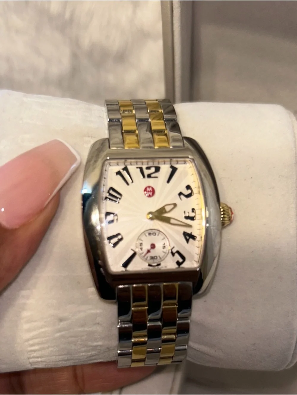 Michele Two-Tone Silver & Gold‎ Urban Mini Watch